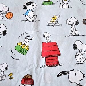 Pottery Barn Kids Snoopy Duvet Cover - Red and Blue